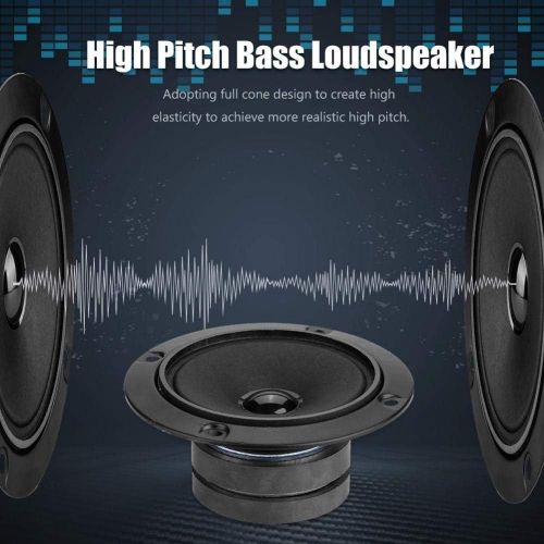  Bewinner 3 in High Pitch Portable Dual Magnetic Tweeter Speaker Clear & Dreamlike High Pitch Bass Speaker for KTV Box Car Speaker Single