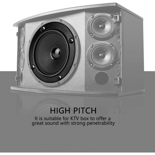  Bewinner 3 in High Pitch Portable Dual Magnetic Tweeter Speaker Clear & Dreamlike High Pitch Bass Speaker for KTV Box Car Speaker Single