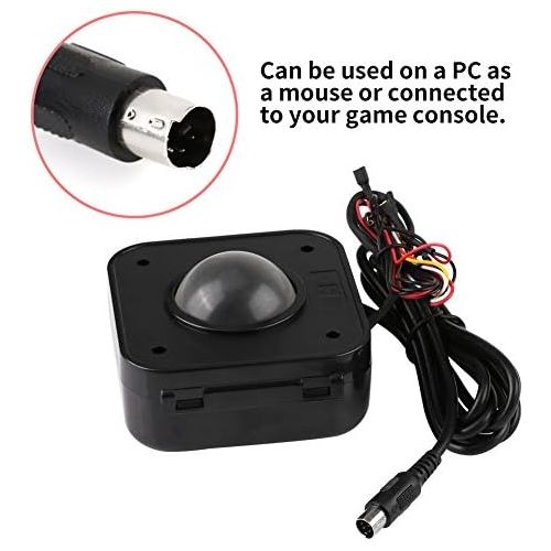  [아마존베스트]Bewinner LED Trackball Mouse Arcade Trackball Mouse for PC Illuminated 4.5cm Round LED Trackball Mouse PS/2 PCB Connector for Arcade