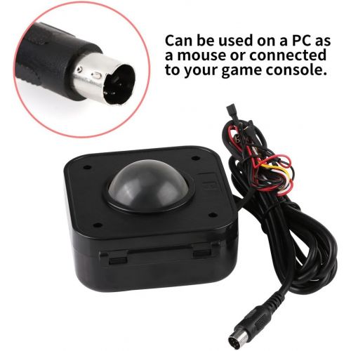  [아마존베스트]Bewinner LED Trackball Mouse Arcade Trackball Mouse for PC Illuminated 4.5cm Round LED Trackball Mouse PS/2 PCB Connector for Arcade