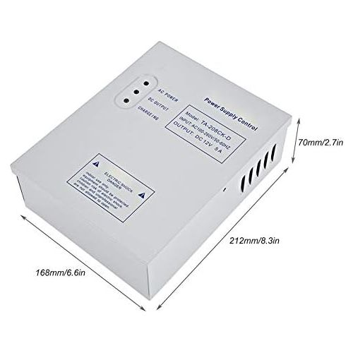  [아마존베스트]Bewinner Access Control Power Supply DC 12V/5A AC 110-240V Door Access Control System Switching Power Supply UPS Power Supply Door Access Control System Kit