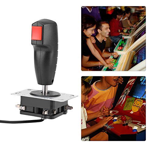  [아마존베스트]Bewinner 8-way flight joystick with trigger and top fire button for arcade game, trigger joystick with additional top to rear button along with a front trigger