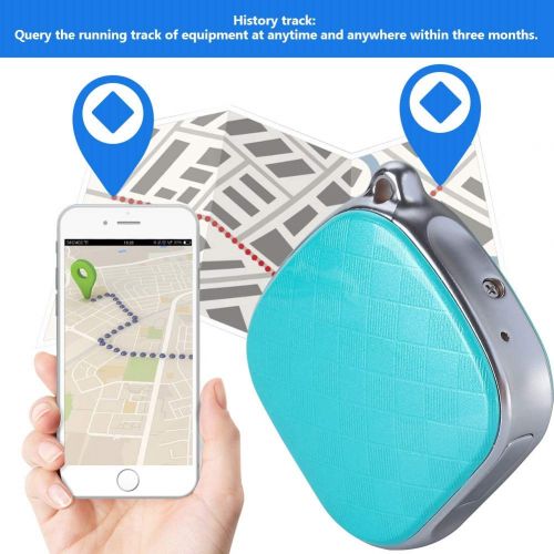  Bewinner GPS Necklace Tracker for Kids,GPS + LBS + Wi-Fi Positioning,GPS Intercom Tracker Support SOS Call/History Track/Electronic Fence/Multi-Platform Monitoring