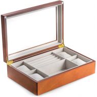 Bey-Berk Watch Box with Glass Top