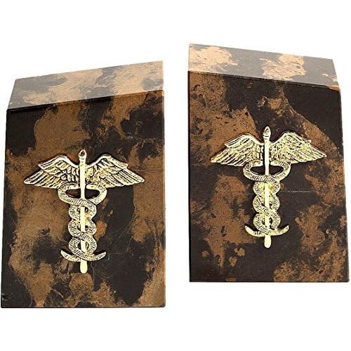  Bey-Berk Medical Tiger Eye Marble Bookends