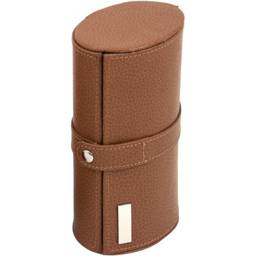  Bey-Berk Leather Travel Jewelry Storage, Saddle