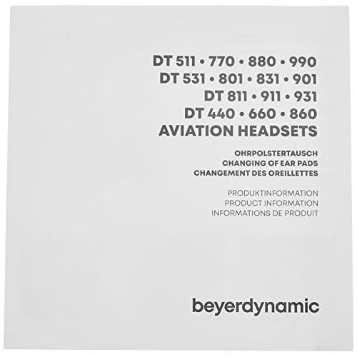  [아마존베스트]beyerdynamic EDT 770 SG Earpiece Set Softskin Black for DT 770 PRO Series and Other Models