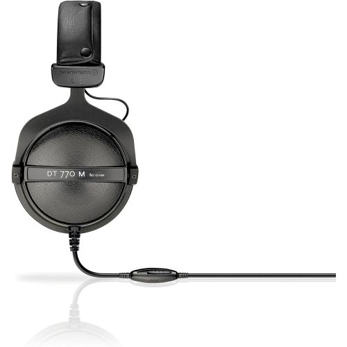  Beyerdynamic beyerdynamic DT 770 M 80 Ohm Over-Ear-Monitor Headphones in black, closed design, wired, volume control for drummers and sound engineers FOH