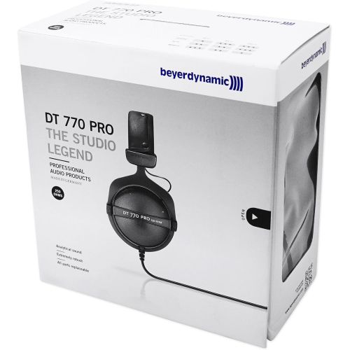  Beyerdynamic DT-770-PRO-250 Studio Headphones+Mackie 4Way Distribution Amplifier