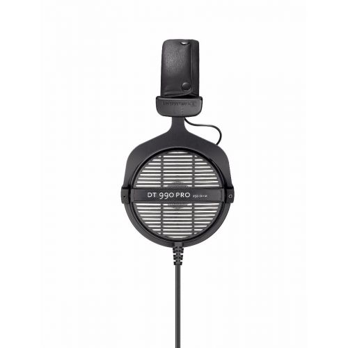  Beyerdynamic DT 990 PRO 250 Ohm Open Studio Headphones -INCLUDES- Blucoil Audio 6-Ft Extension Cable AND Stick-On Under Desk Dual Headphone Stand Mount