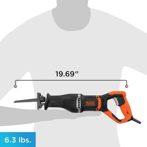  beyond by BLACK+DECKER Electric Pruning Saw with Branch Holder, 7 Amp (BES302KAPB)