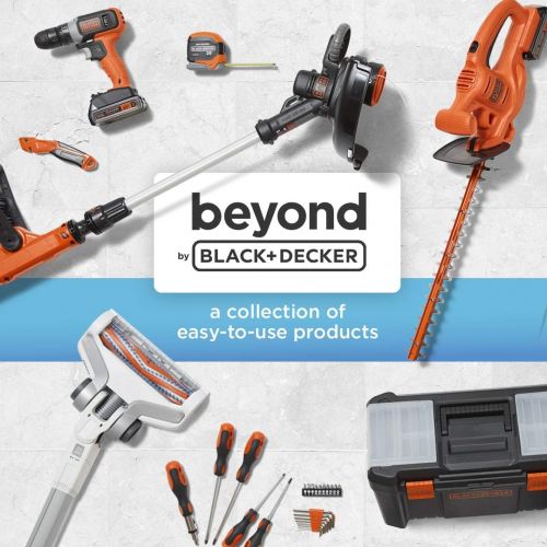  [아마존베스트]Beyond by BLACK+DECKER BLACK+DECKER 4V MAX Cordless Screwdriver, Hex, L-Shaped, 2-Inch Assorted Bits (BCRTA601APB)