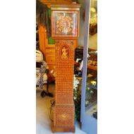 /BeyondtheBeatenPath Grandmother Clock, Antique Marquetry Grandmother Clock, Vintage Walnut Grandfather Clock, Vintage Longcase Clock, Marquetry Clock,