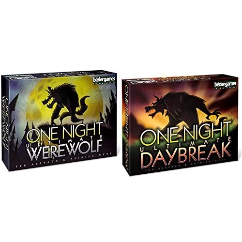  Bezier Games Bezier Board Games One Night Ultimate Werewolf Black & One Night Ultimate Werewolf Daybreak