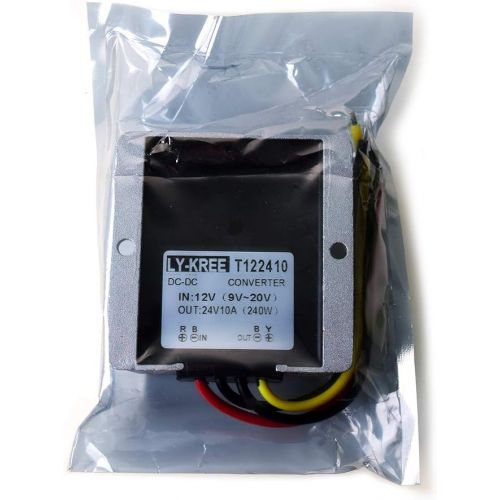  [아마존베스트]-Service-Informationen DC 12 V to 24 V Voltage Converter 10 A 240 W Car Power Supply Converter Transformer Adapter DC 9-20 V Wide Input for Car Truck Motor Boat