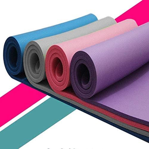  [아마존베스트]BiCophy Yoga mat, non-slip, gymnastics mat, yoga mat, thick padded, non-slip exercise mat, sports mat for fitness, pilates, gym and home with carrying strap, 183 x 61 x 0.4 cm, 173 x 55 x