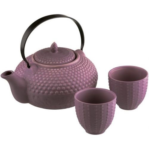  Bia Oriental Teekanne Hobnail & 2 Tassen Fuji, Violet