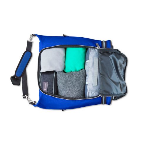  Biaggi Luggage Biaggi Zipsak Micro Fold Spinner Fashion Tote - 20-Inch Luggage - As Seen on Shark Tank - Cobalt Blue