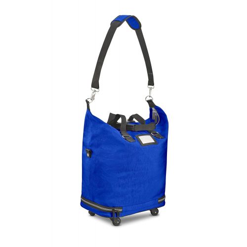  Biaggi Luggage Biaggi Zipsak Micro Fold Spinner Fashion Tote - 20-Inch Luggage - As Seen on Shark Tank - Cobalt Blue