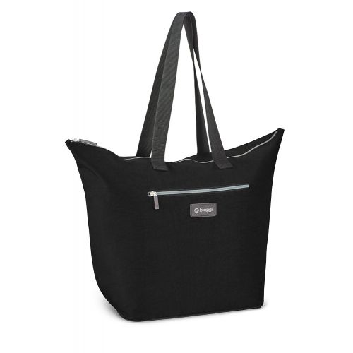  Biaggi Luggage Biaggi Zipsak Micro-Fold Shopper - 16-Inch Tote - As Seen on Shark Tank - Black