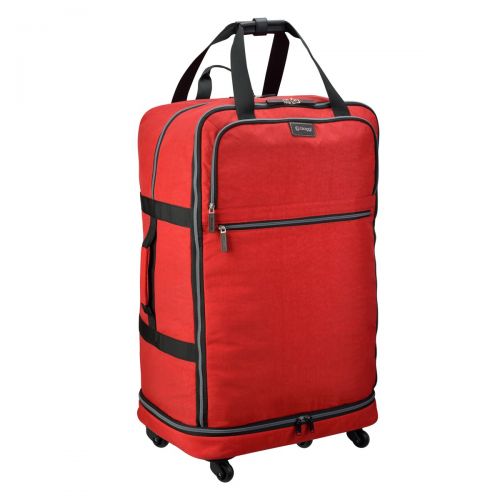  Biaggi Luggage Biaggi Zipsak Micro-Fold Spinner Suitcase - 27-Inch Luggage - As Seen on Shark Tank - Red