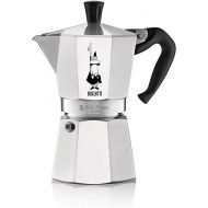 Bialetti - Moka Espress: Iconic Stovetop Espresso Maker, Makes Real Italian Coffee, Moka Pot 6 Cups (6 Oz), Aluminium, Silver