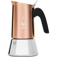 Bialetti - New Venus Induction, Stainless Steel Stovetop Espresso Coffee Maker, Suitable for all Types of Hobs, 6 Cups (7.9 Oz), Copper,Silver