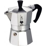Bialetti - Moka Express: Iconic Stovetop Espresso Maker, Makes Real Italian Coffee, Moka Pot 1 Cup (2 Oz - 60 Ml), Aluminium, Silver