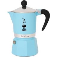Bialetti 5042 Rainbow Espresso Maker, Light Blue