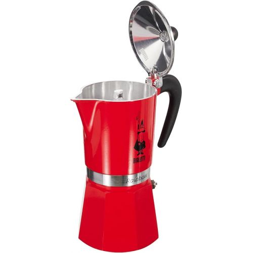  Bialetti 4963 Rainbow Espresso Maker, Red