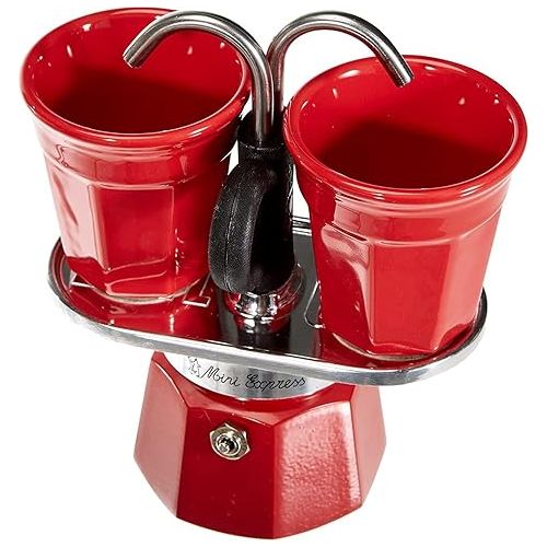  0007303, Bialetti SET MINI EXPRESS, 8006363030489, 2 cups,Red