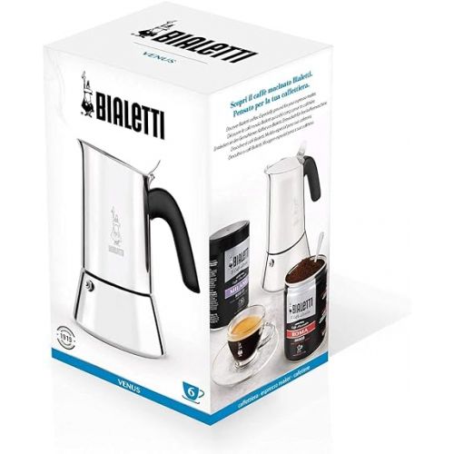  Bialetti Cafetiere Venus 6tz, 6 Cup, Silver