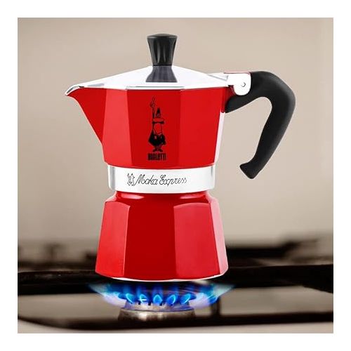  Bialetti 4941 Moka Express Espresso Maker, 1cups, Red