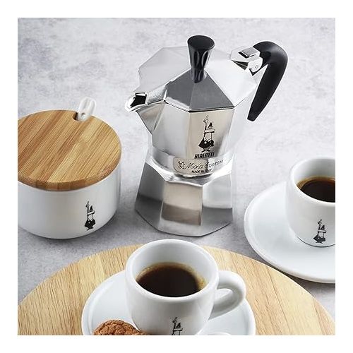  Bialetti Moka Express Export Espresso Maker,90 ml, Silver