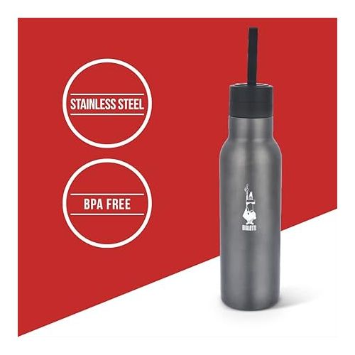  Bialetti Thermal Bottle, 750ml, Dark Grey