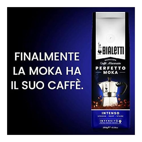  Bialetti Perfetto Moka Cafe Moulu Intenso (Strong) Dark Roast 250 g