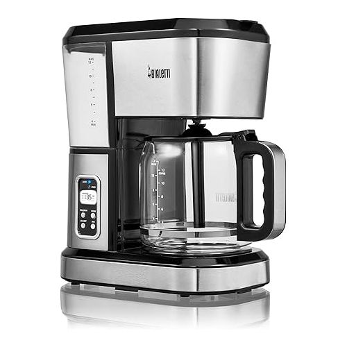  Bialetti (35061) 12 Cup Programmable Coffee Maker, Stainless Steel