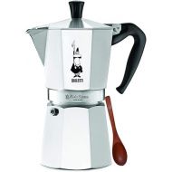 Original Bialetti 9-Espresso Cup Moka Express | Espresso Maker Machine and Zonoz Wooden Small Espresso Stirring Spoon Bundle (9-cup, 18.5 fl oz, 550 ml)