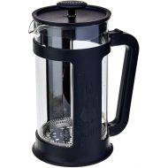 Bialetti Coffee Press Smart, French Press for coffee or tea, borosilicate glass container, dishwasher safe, 1 L - 34 Oz (8-cup), Black