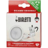 Bialetti Spare Parts, Includes 3 Gaskets and 1 Plate, Compatible with Moka Express, Fiammetta, Break, Happy, Dama, Moka Timer and Rainbow (6 Cups)
