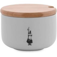 Bialetti Y0TZ102 Sugar Bowl with Bamboo Lid, Porcelain