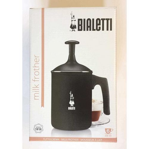  Bialetti 00AGR395 Tutto Crema Milk Frother, (6 Cup), 23 oz (1 L), Black