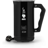 Bialetti 4433 x Milk Frother Electric Milk Frother 150ml Cappuccino or 300ml Hot Milk Black Aluminium 1 Litre