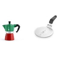 Bialetti Moka Express 6-Cup Stovetop Espresso Maker Bundle with Induction Plate