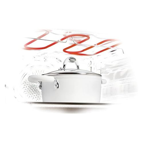  Bialetti Ceramic Ok Pan, ?24 cm, White