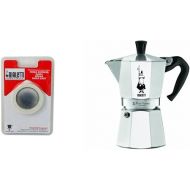 Bialetti 6800 Moka Express 6-Cup Stovetop Espresso Maker w/Replacement Gasket and Filter for 6 Cup