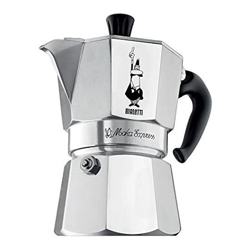  Bialetti 6800 Moka Express 6-Cup Stovetop Espresso Maker w/Replacement Gasket and Filter for 6 Cup