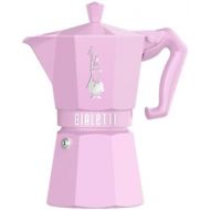 Bialetti Mocha Exclusive Pink 6 Cup Open Fire (Coffee Maker, Espresso Maker, Makinetta)