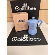 Bialetti Mocha Exclusive Sky Blue 3 Cup Open Fire (Coffee Maker, Espresso Maker, Makinetta), 0009061