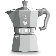 Bialetti Mocha Exclusive Silver 6 Cup Open Fire (Coffee Maker, Espresso Maker, Makinetta)